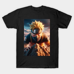 Naruto a top a mountain peak 2nd edition T-Shirt